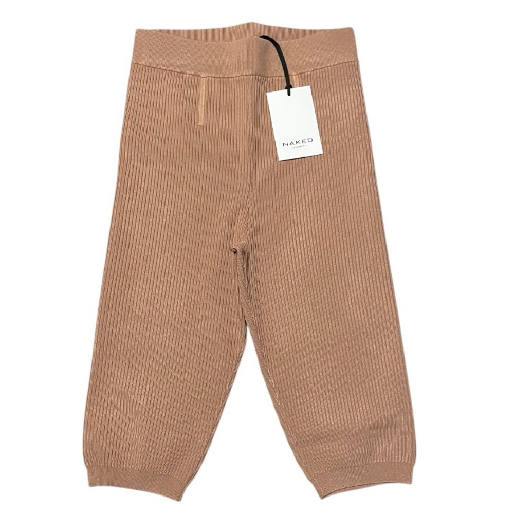 NWT NakedCashmere Women's Tan Ribbed Shorts Sz M